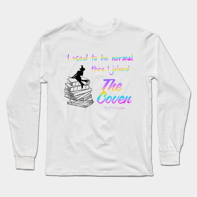 I used to be normal Black & Gradient Long Sleeve T-Shirt by Alley Ciz